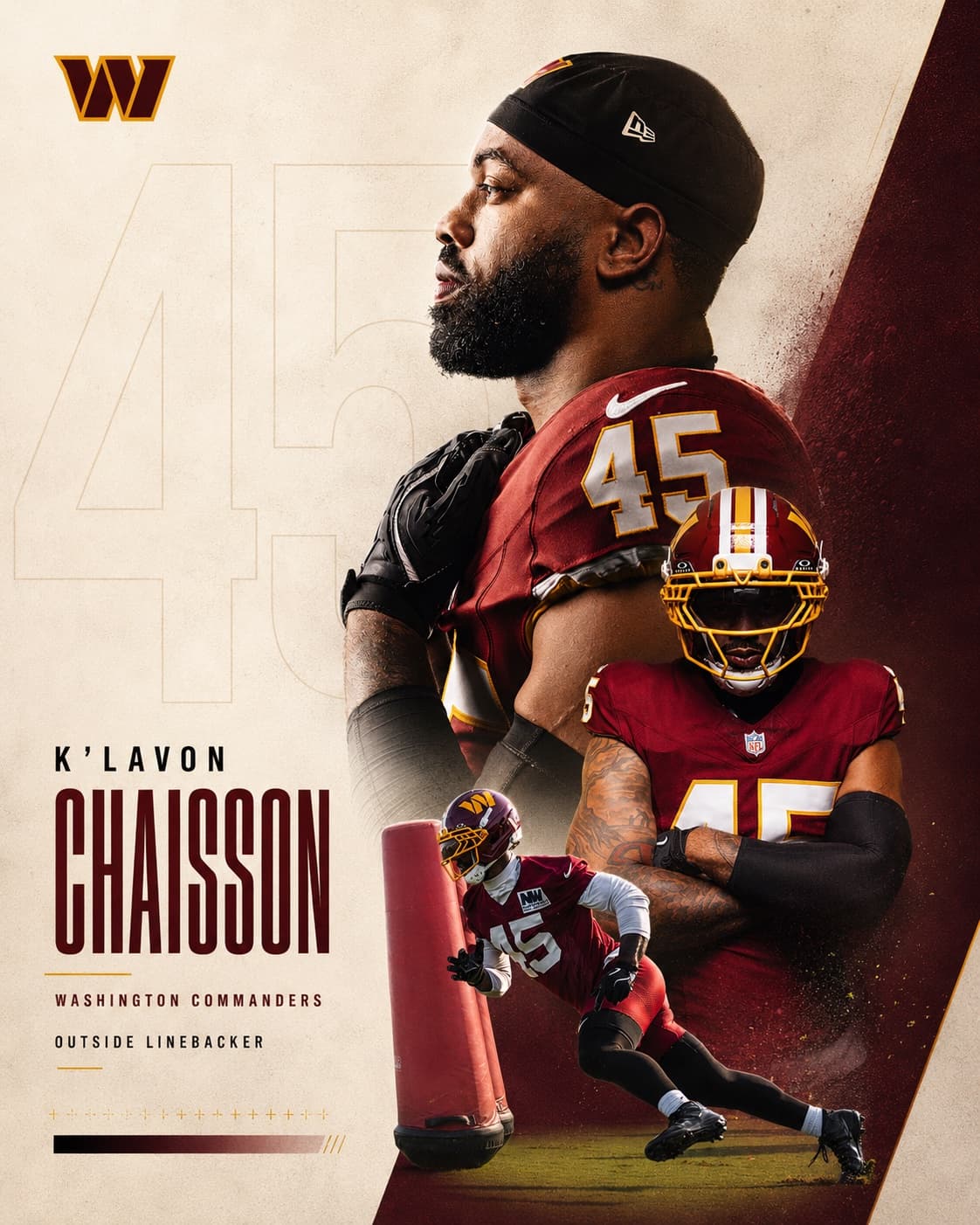 K'Lavon Chaisson — Washington Commanders · No. 45