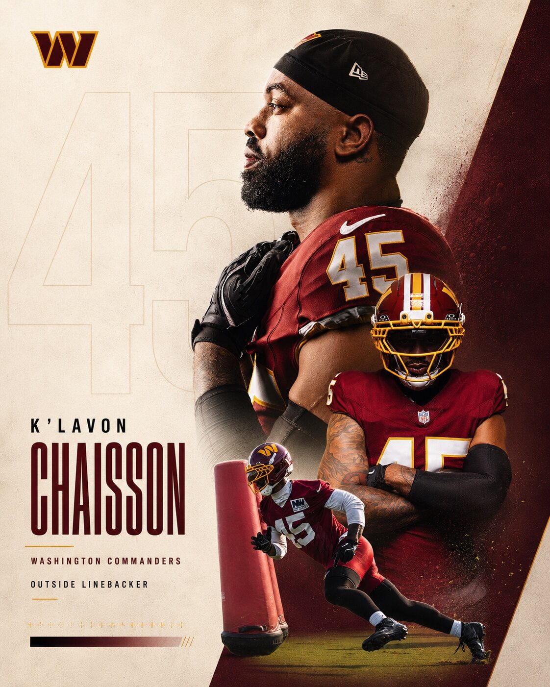 K'Lavon Chaisson — Washington Commanders · No. 45
